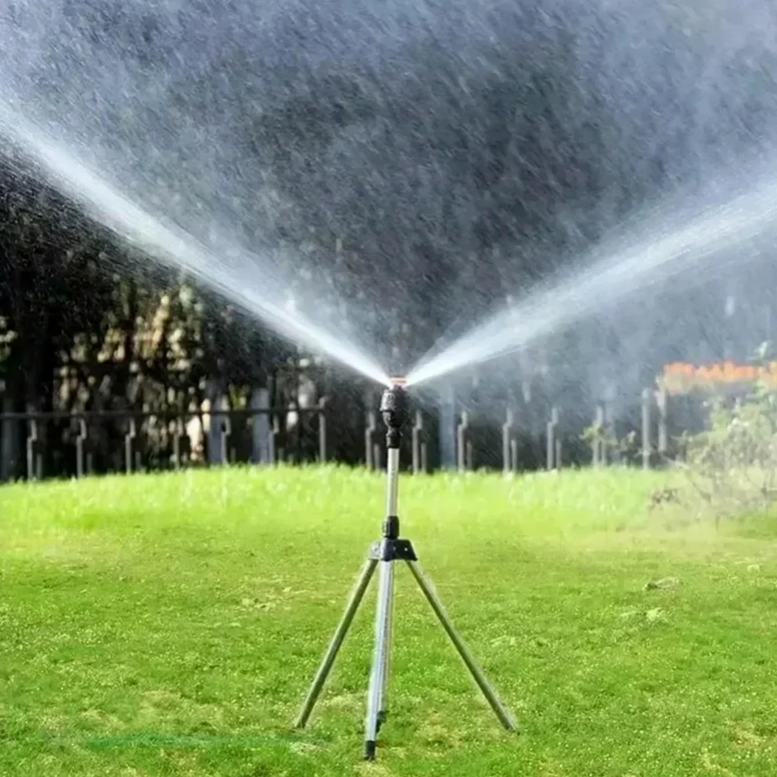 Asperseur Arrosage Trépied d'irrigation Rotatif à 360 degrés | Support télescopique for pelouse de jardin, tête d'arrosage automatique for jardinage