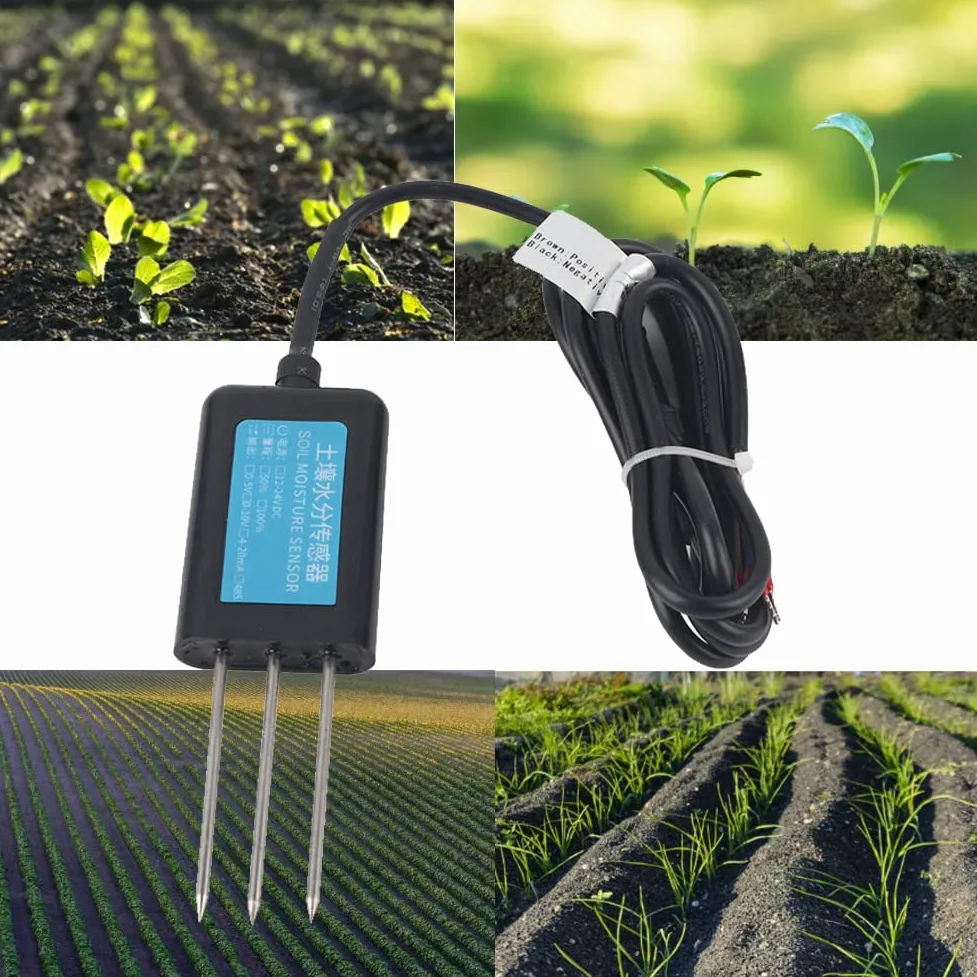 Capteur d'humidité du sol, sortie RS485 Capteur d'humidité du sol, température d'humidité, testeur de conductivité électrique, mètre pour le jardinage, l'agriculture, les plantes d'intérieur et d'exté