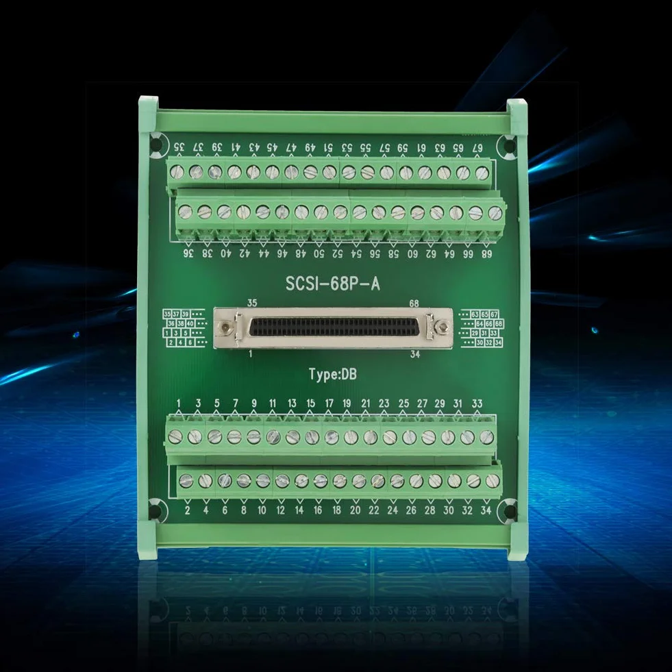 Module d'interface DB68 broches Connecteur femelle pour carte de dérivation