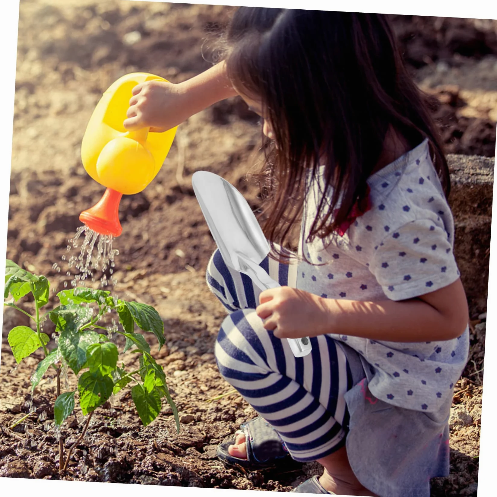 ABOOFAN Kit Outils Jardinage avec Râteau et Pelle pour Plantation Léger et Portable pour Travaux Extérieurs