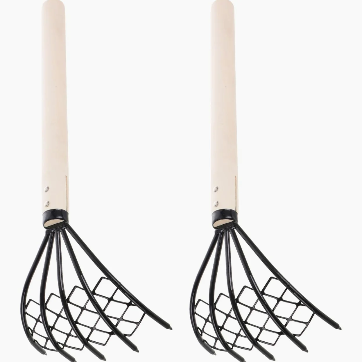 Sosoport RâTeau De Plage 5 Dents en MéTal 15 Pouces RâTeau À La Griffe pour Ramassage Coquillages Et HuîTres Outil Manuel Portable pour Creusage Fruits De Mer