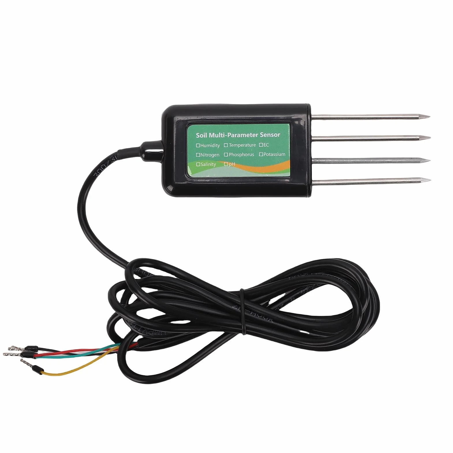 Testeur de PH de Sol NPK, Capteur de Sol IP68 8 en 1, RS485 Modbus RTU pour la Détection de la salinité EC de la Température d'humidité du Sol en Temps Réel
