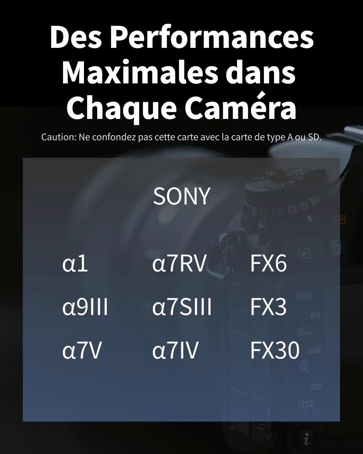Nextorage CFexpress Type A 320Go Carte mémoire VPG 800 VPG 400 320GB pour Sony Fujifilm