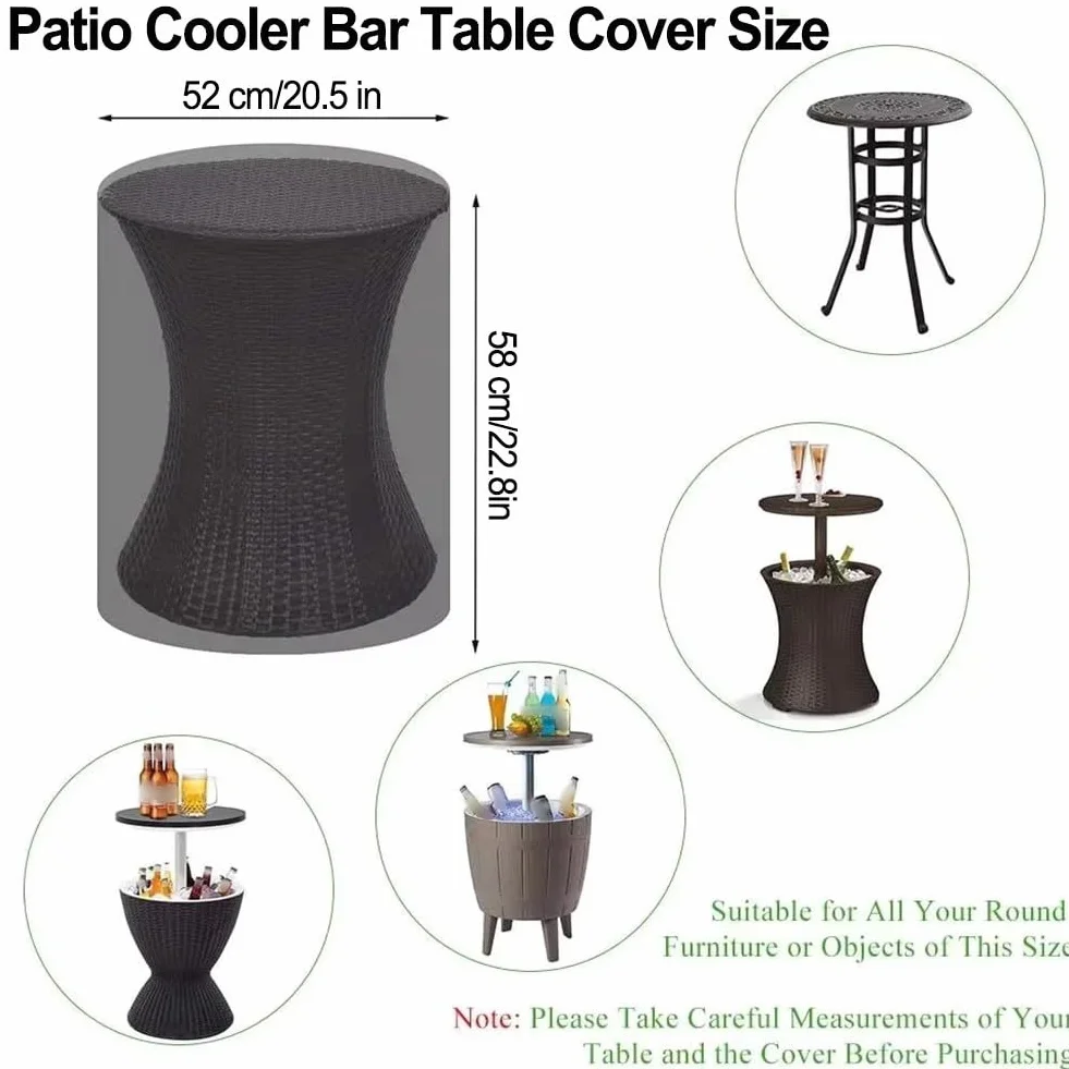Housse de réfrigérateur à bière imperméable 20 litres noir