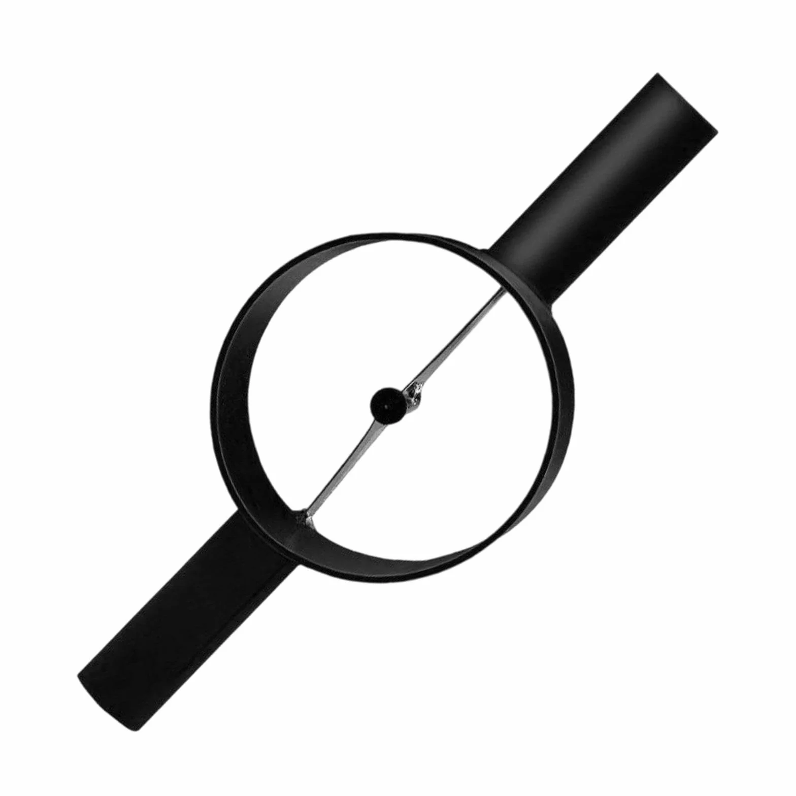 Fendeur à Bambou Manuel en Acier, Séparateur de Bambou Robuste avec Manche Allongé, Outil de Fendage Efficace pour Artisanat, Vannerie et Projets DIY (Noir, 2 Coupes)