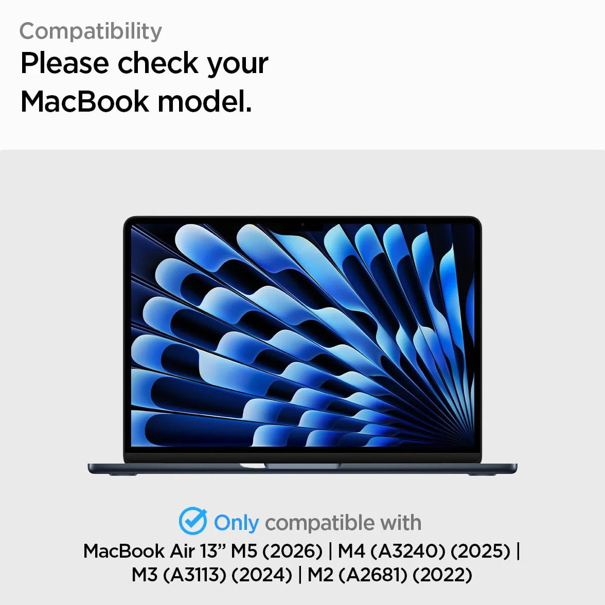 Spigen Glas.tR Slim Verre trempé MacBook Air 13 Pouces M5 (2026) M4 (2025) M3 (2024) M2 (2022) Protection écran