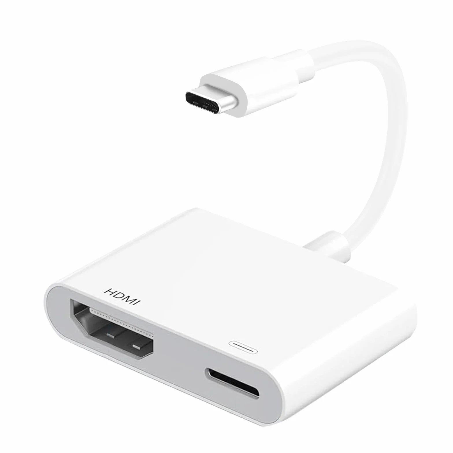 Adaptateur USB C vers HDMI pour iPhone 17 16 15, Convertisseur d'écran pour iPad MacBook vers HDTV Projecteur