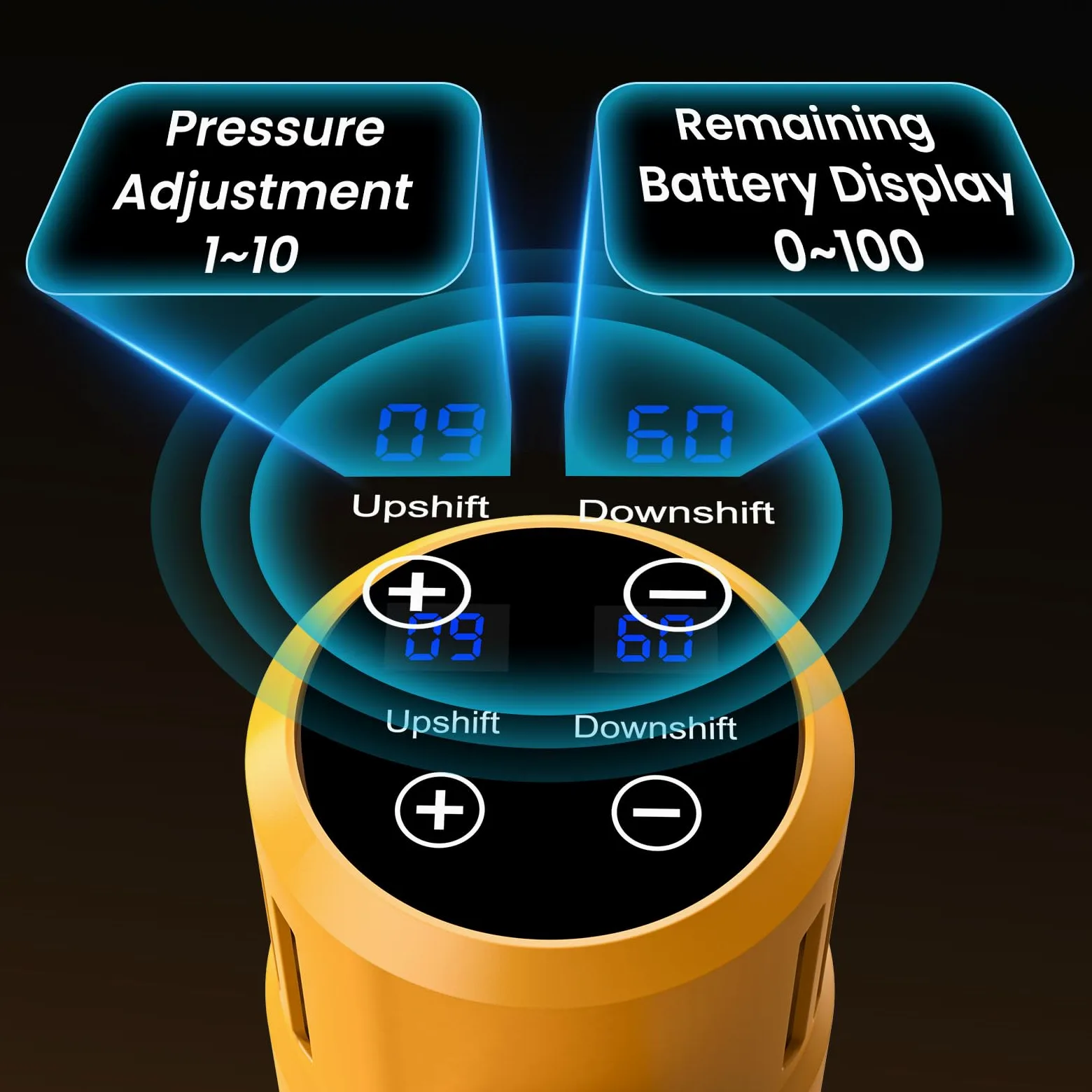 Nettoyeur Haute Pression sans Fil, Max 65 Bar Nettoyeur Haute Pression sur Batterie avec 2 x 3,0 Ah Batteries + Chargeur, Buse 6 en 1, 1-10 Niveaux de Pression, Écran LCD, pour Voiture, Jardin