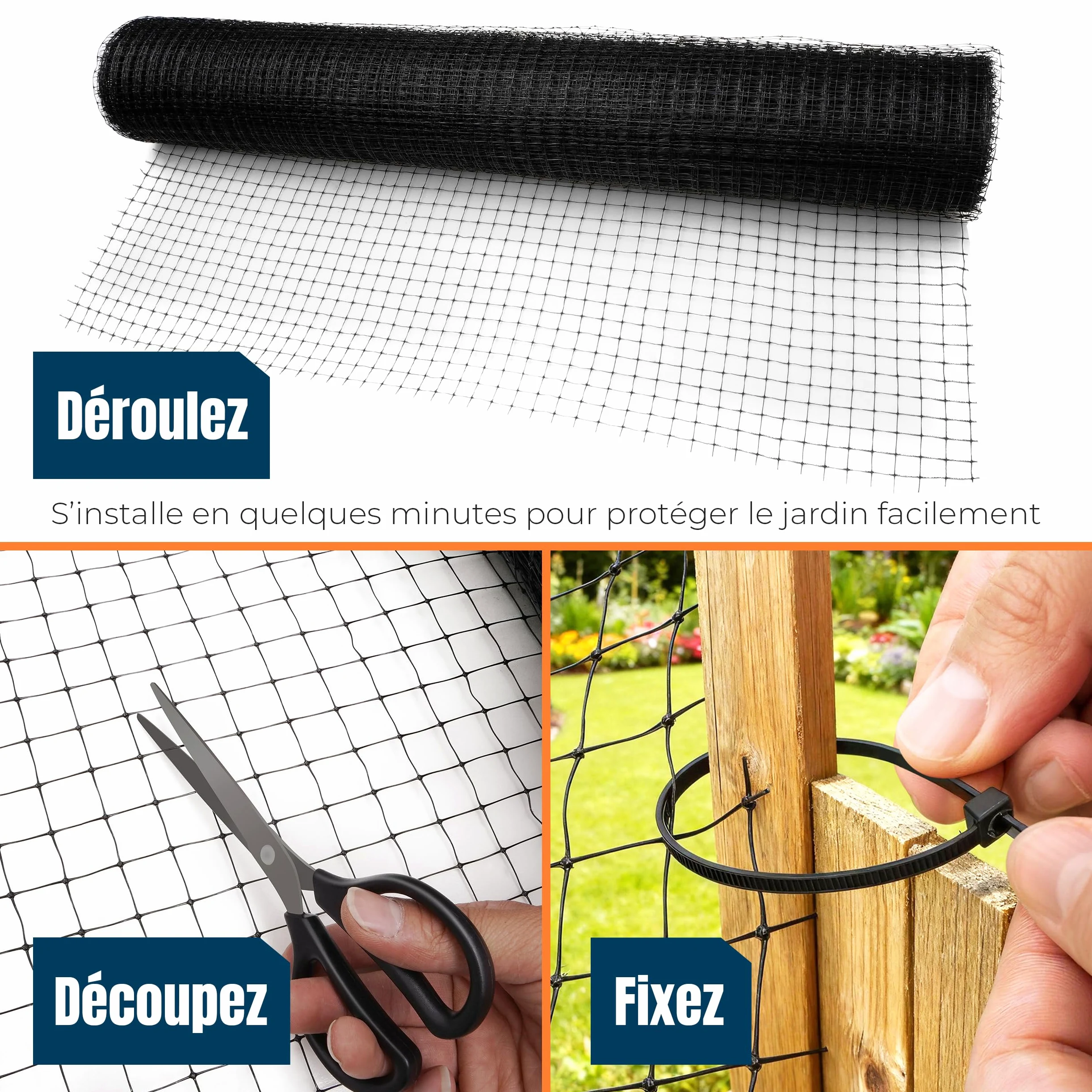 MP Filet Anti-Oiseaux, 2,1 x 19,8 m, 40 g/m²