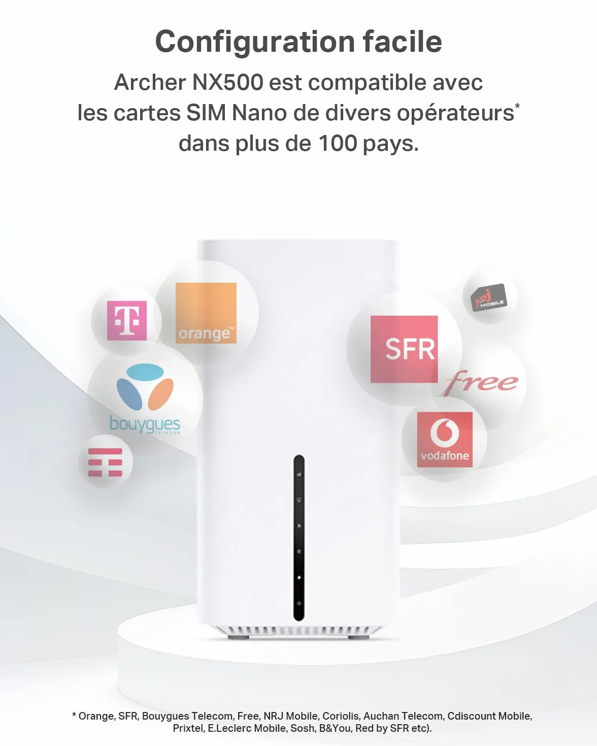 TP-Link Archer NX500 Routeur 5G Wi-Fi 6 AX3000Mbps Bi-Bande Gigabit EasyMesh