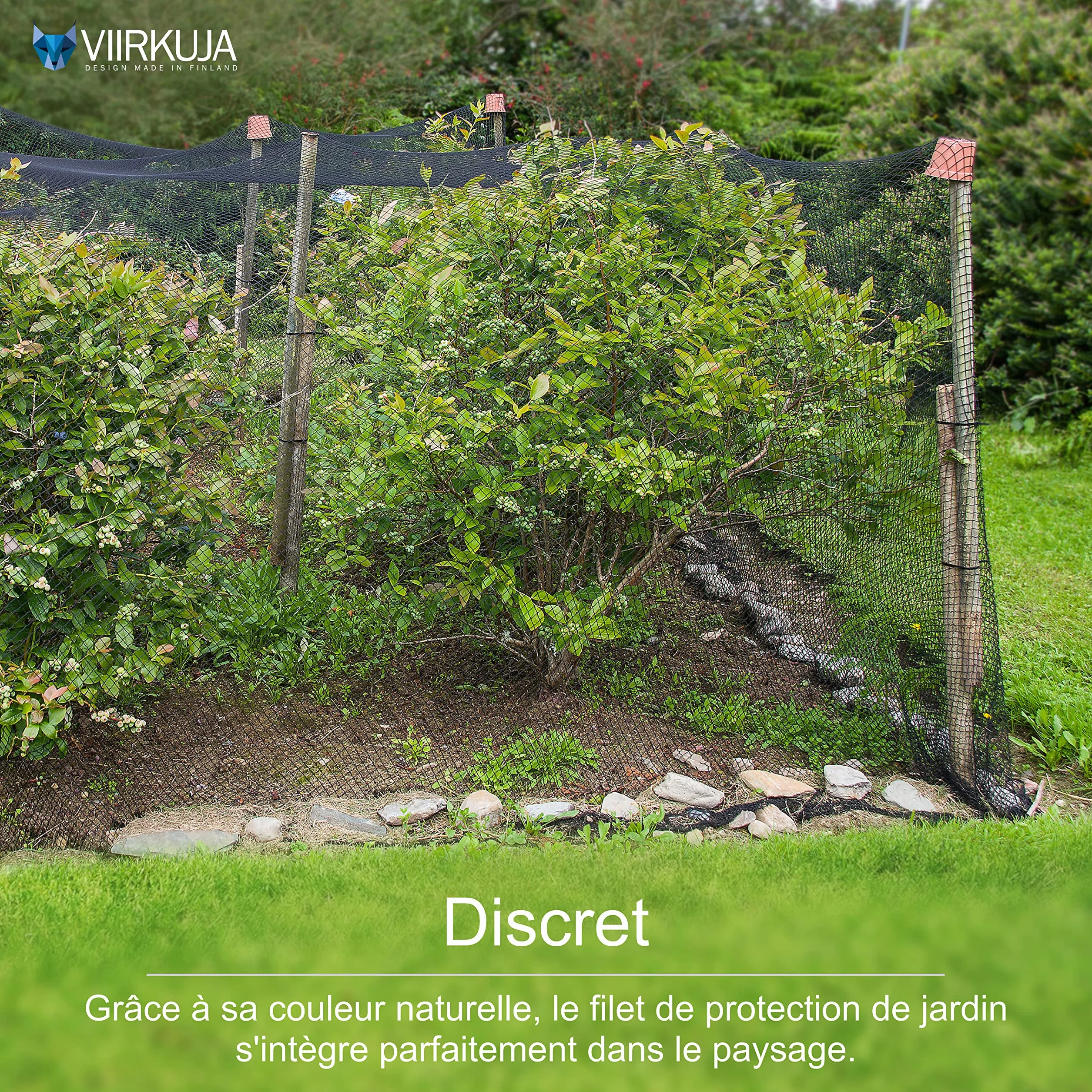 Filet de Protection Contre les Oiseaux 4 x 5 m 18 x 18 mm Noir