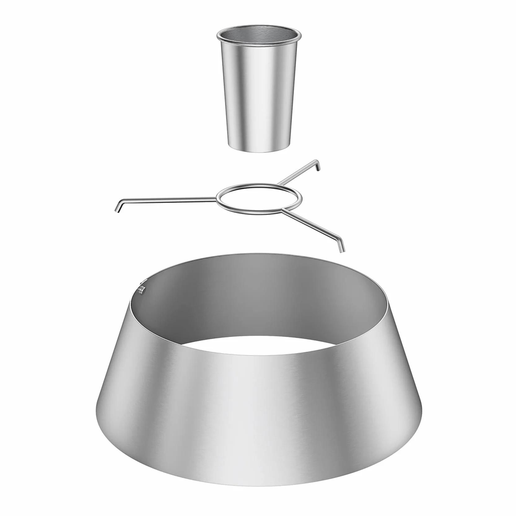 Onlyfire Paniers à Charbon de Bois Acier Inoxydable pour Weber Kettle 57 cm 67 cm