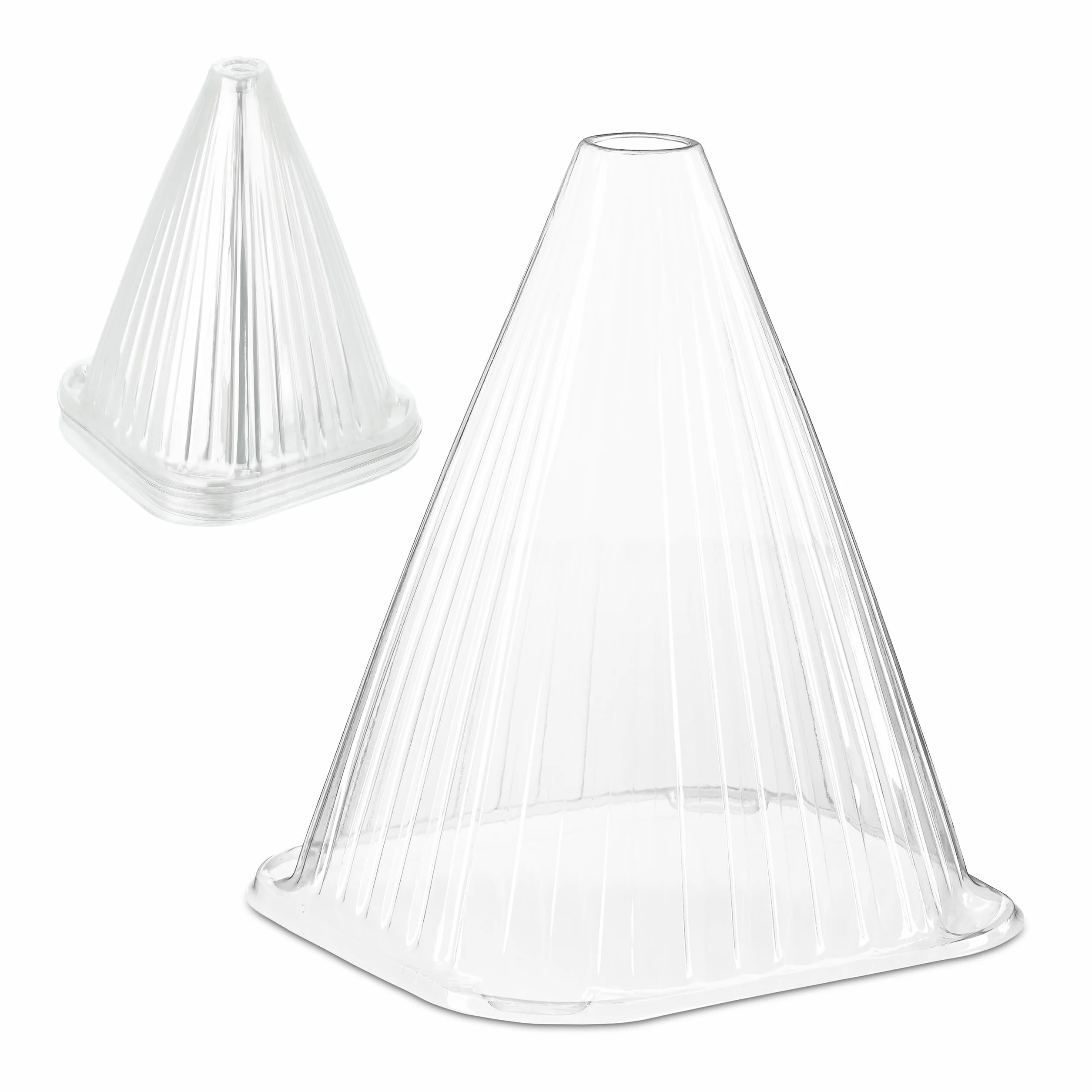 Relaxdays Cloches à Salade Lot de 10 Protection Contre Gel 22 x 19 x 19 cm Plastique Transparentes