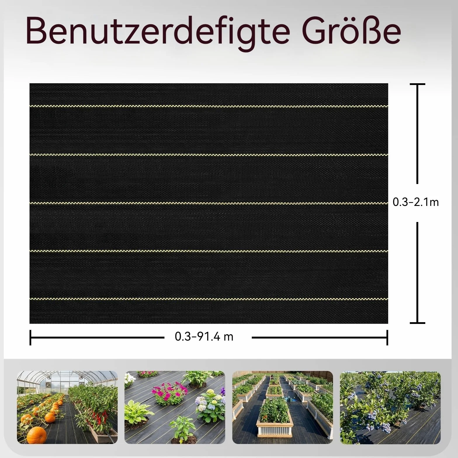 Shade&Beyond Toile de Paillage 1x25 m Géotextile Tissé Anti Repousse Herbe 165g/m² Toile PP Perméable Anti Repousse, Résistante aux Déchirures pour Jardin, Allées et Gravier