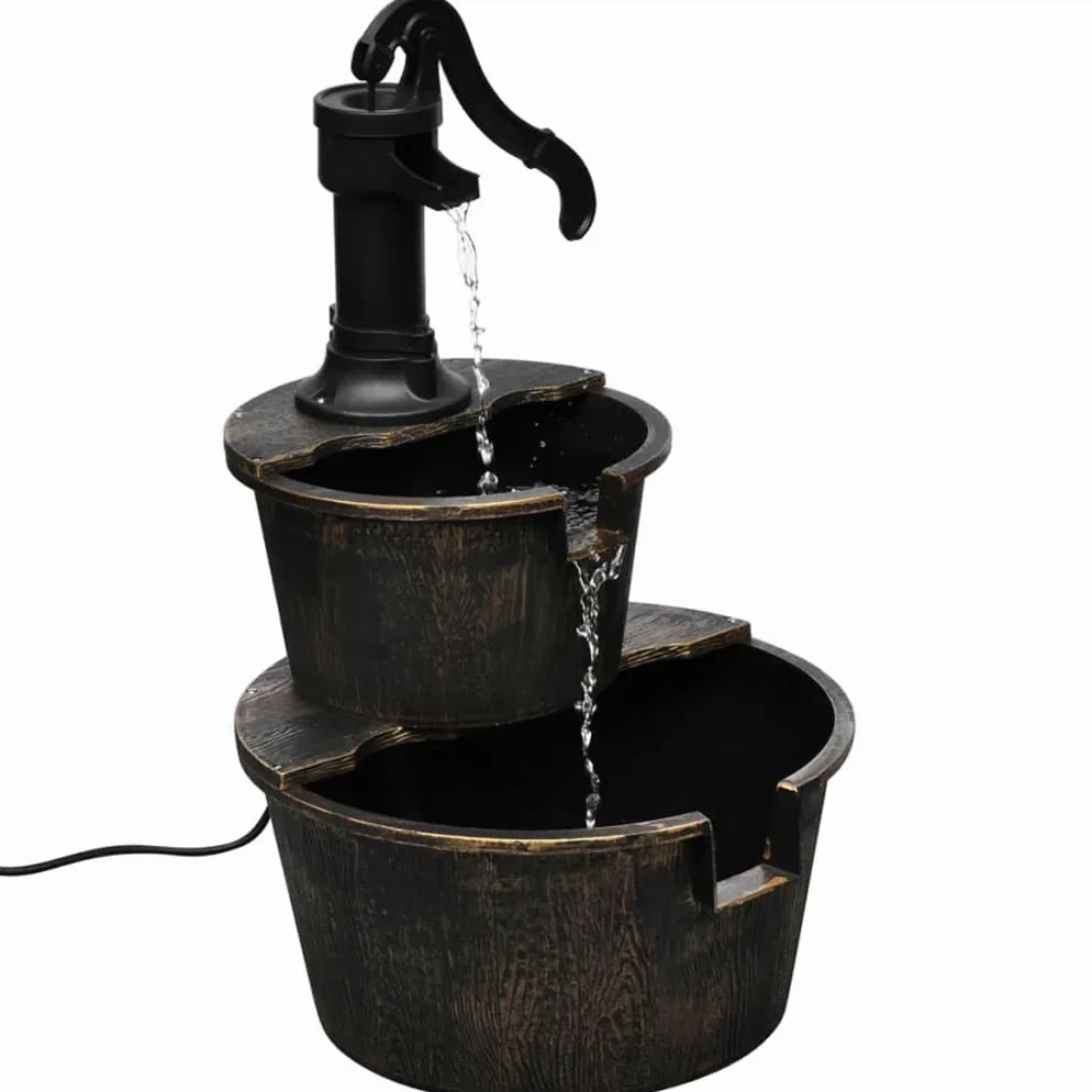 Générique Fontaine Design de Pompe de puits,Maison & Jardin, Décorations, Fontaines & bassins, Fontaines & Cascades, Brun (Poids 2.8KG)