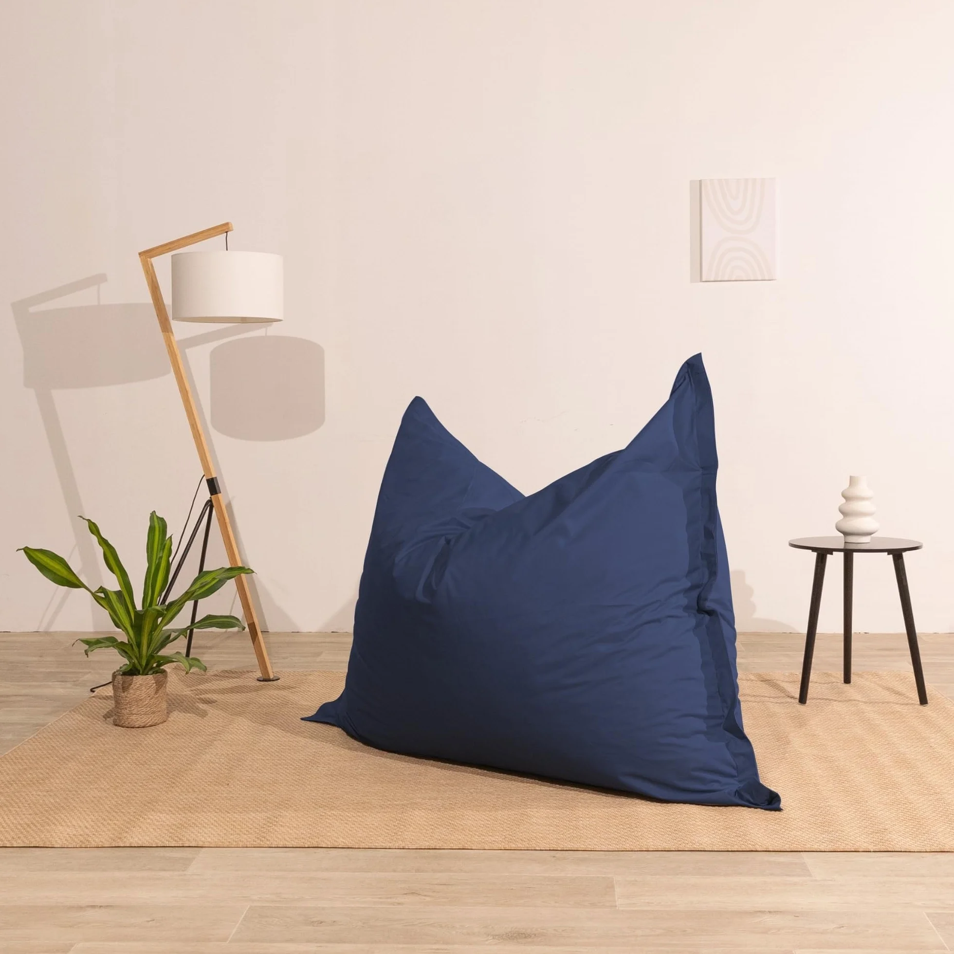 Bananair Pouf Extérieur Imperméable Géant XXL 180x140 cm Bleu