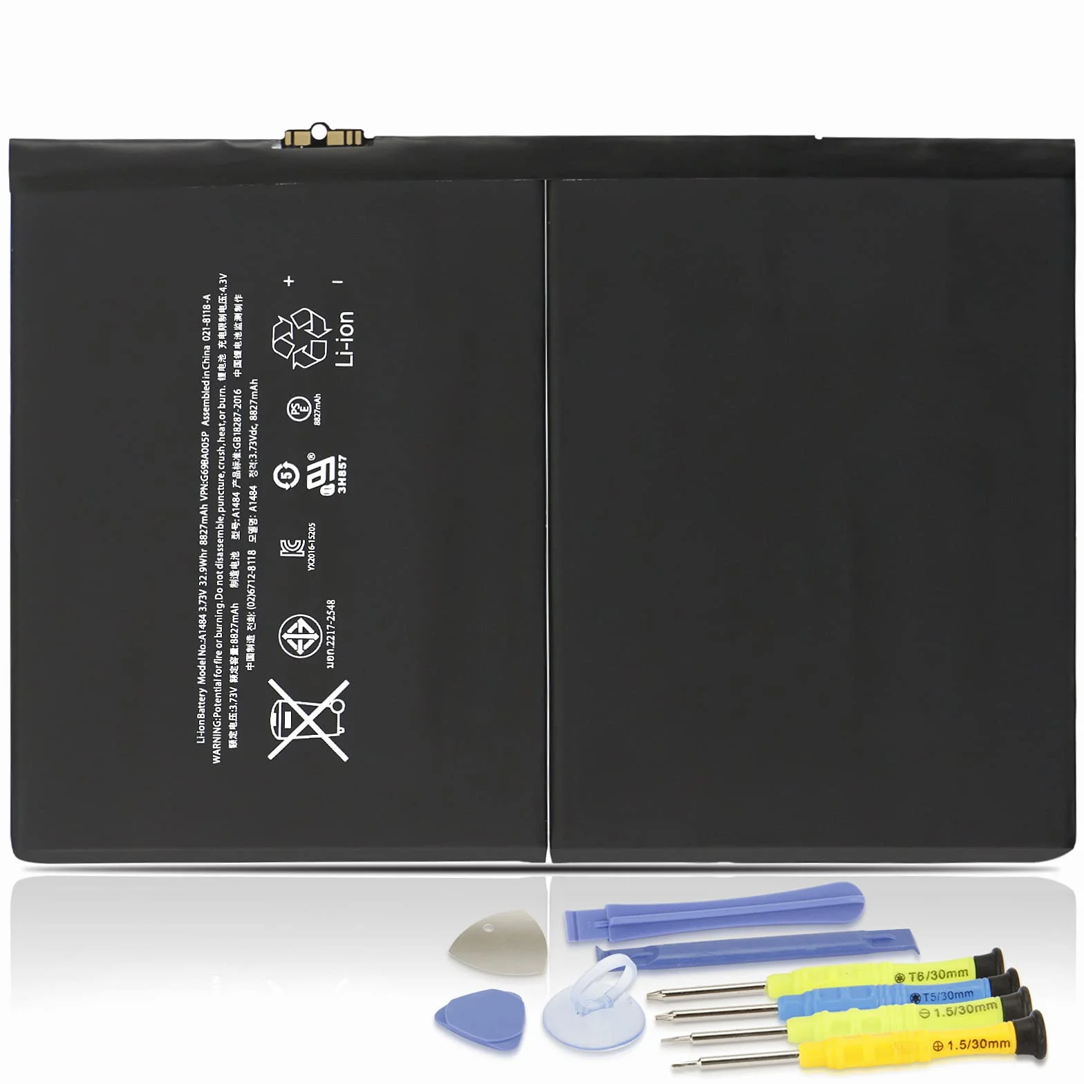 K KYUER A1484 Tablet Batterie pour iPad 5 6 7 8 9 Gen Air 1 2013