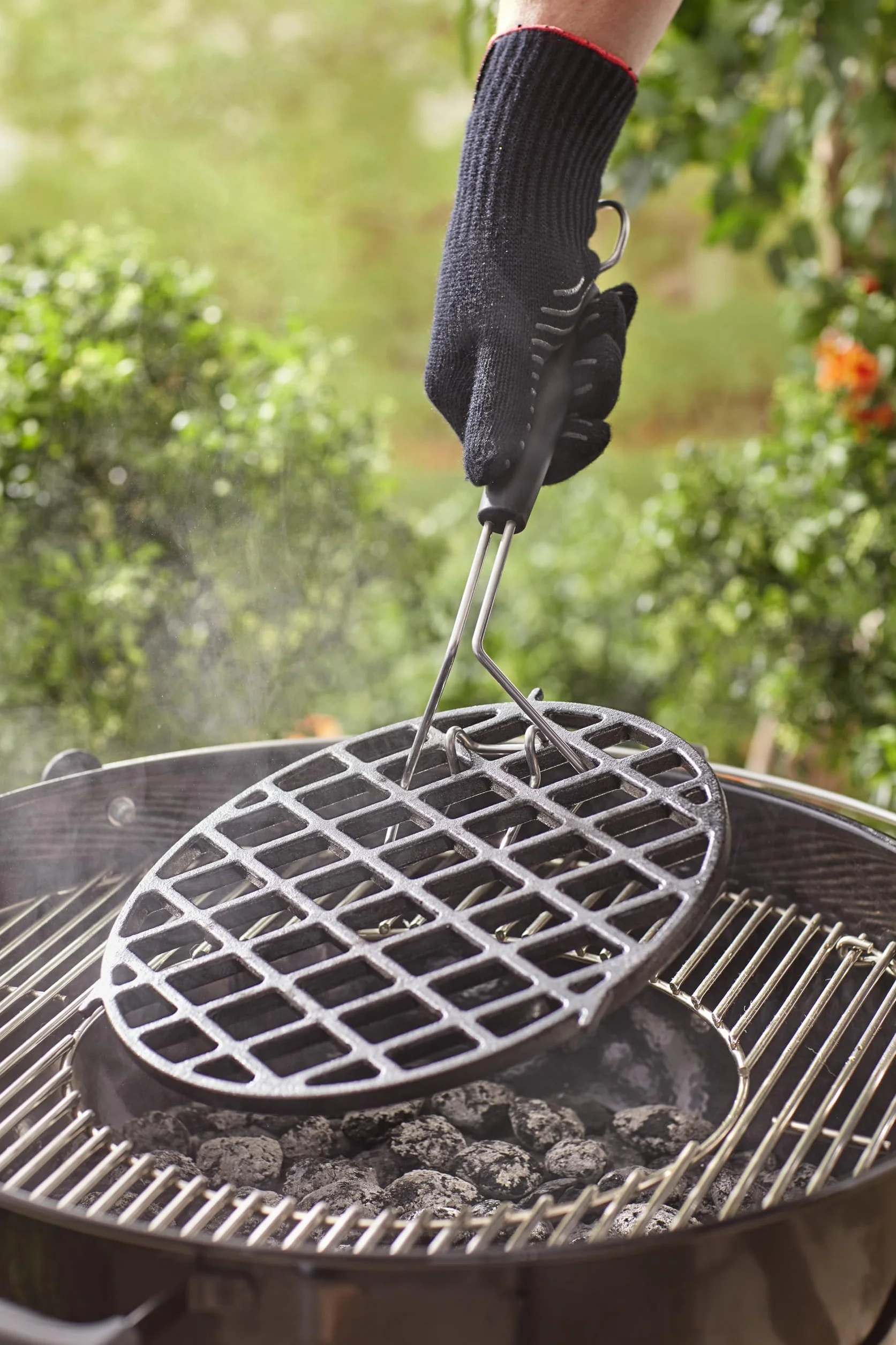 Weber Crochet de Levage Insert Gourmet BBQ System Acier Inoxydable Argent 8844