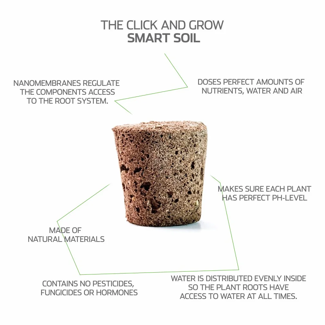 Click and Grow Smart Garden Recharge Triple de Basilic