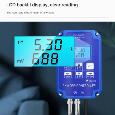 Testeur de qualité de l'eau 2 en 1 Bluetooth pH mètre pour eau potable, aquarium, piscine, aquarium