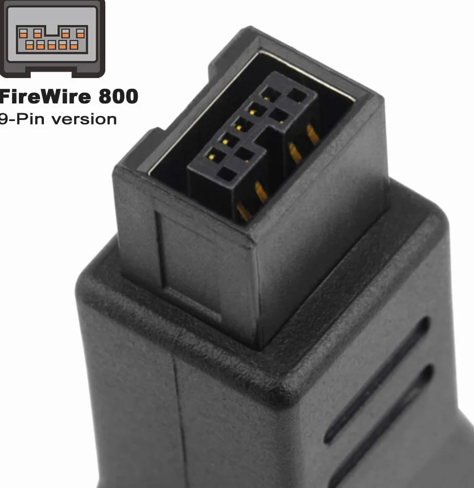 Adaptateur FireWire 800 à 400 6 broches femelle 9 broches mâle iLink connecteur compact