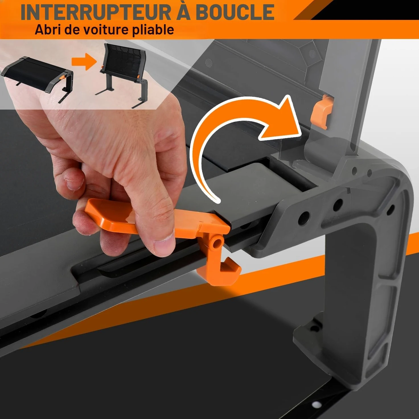 Herrselsam Auvent de protection pour robot tondeuse à gazon, pliable, avec toit et protection UV, idéal contre la pluie et la grêle, dimensions 72 x 56 x 36 cm