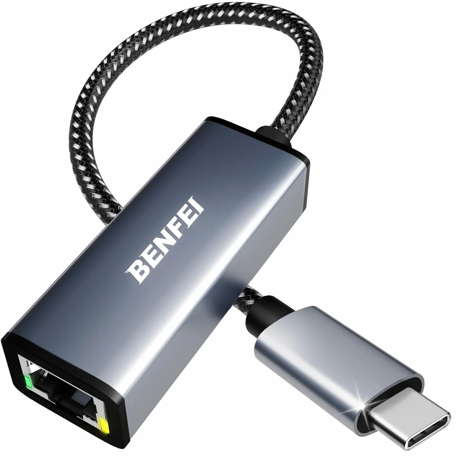 BENFEI Adaptateur USB-C vers Ethernet RJ45 LAN pour MacBook Pro 2019/2018/2017, MacBook Air
