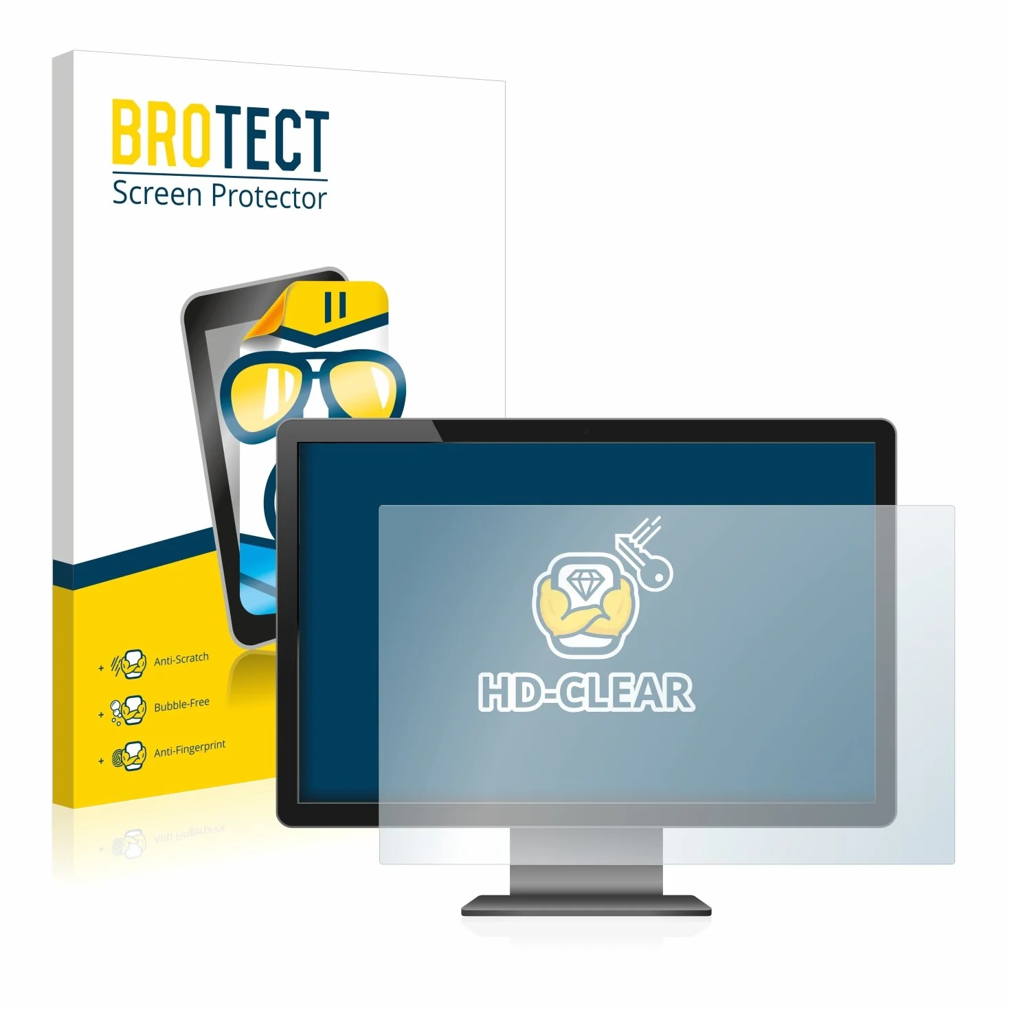 brotect 18.5" Protection Ecran Film Ultra Clair 410 mm x 231 mm 16:9