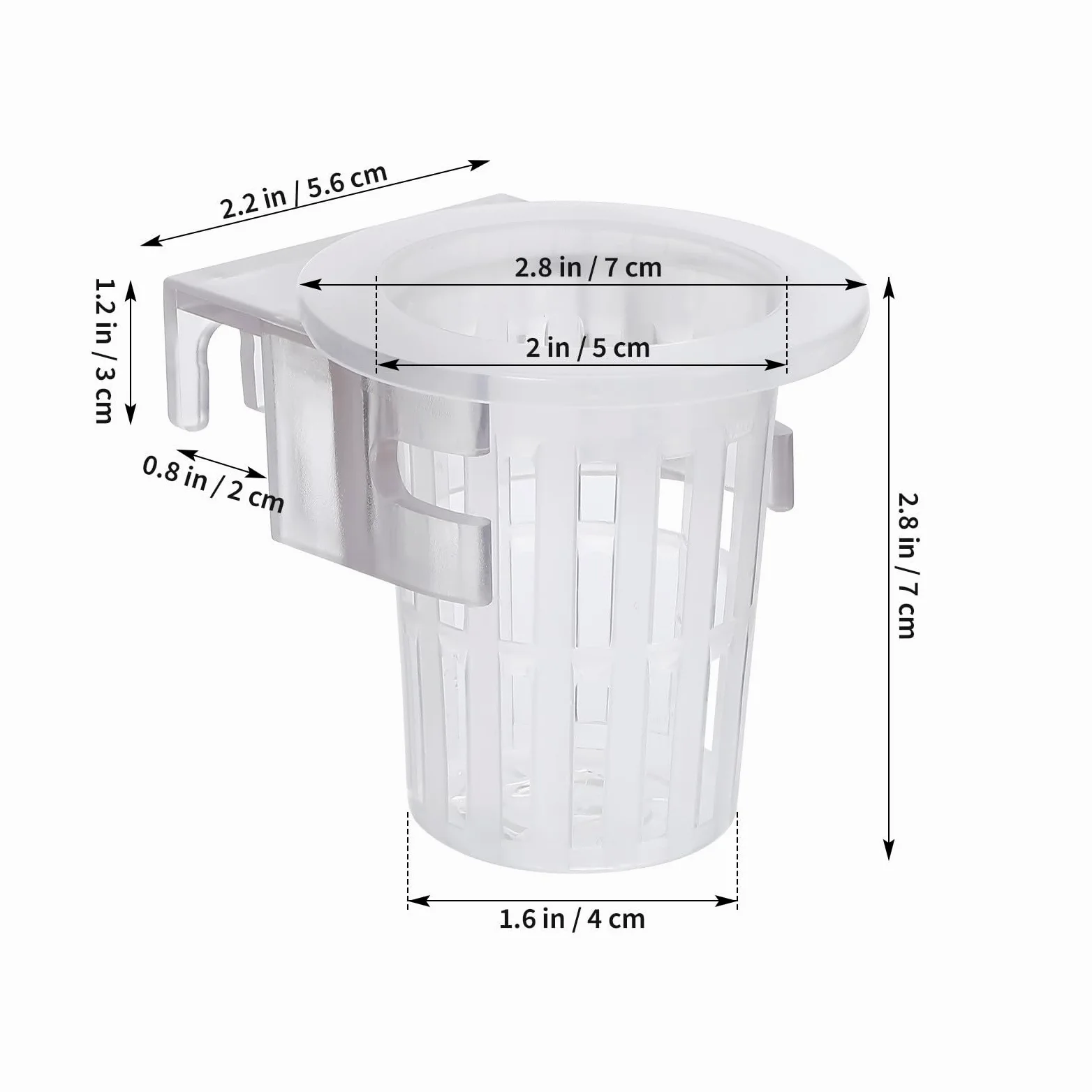 SUPVOX Lot de 4 supports de plantes à suspendre pour aquarium avec ventouses – Paniers de plantes pour aquarium et décoration d'aquarium