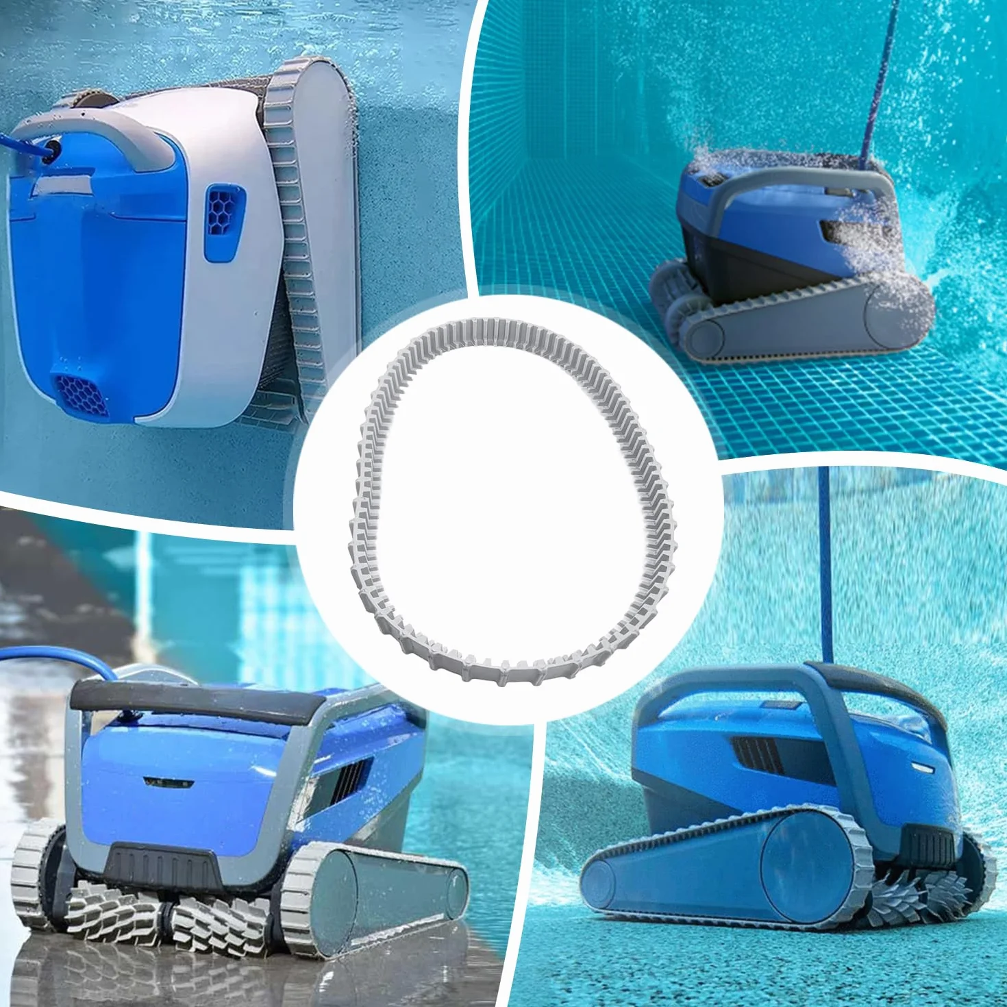 Maytronics Dolphin rails de rechange gris lot de 2 pour nettoyeur de piscine robotique 9983152-R2