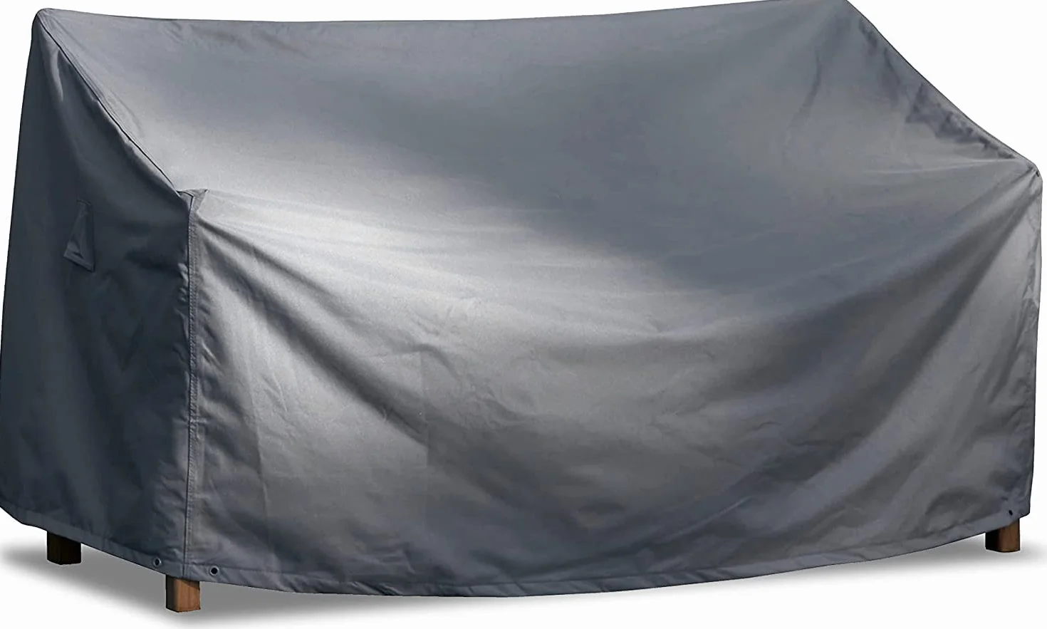 Housse de Protection Banc Jardin 203x75x66/91 cm Polyester Oxford 600D Gris