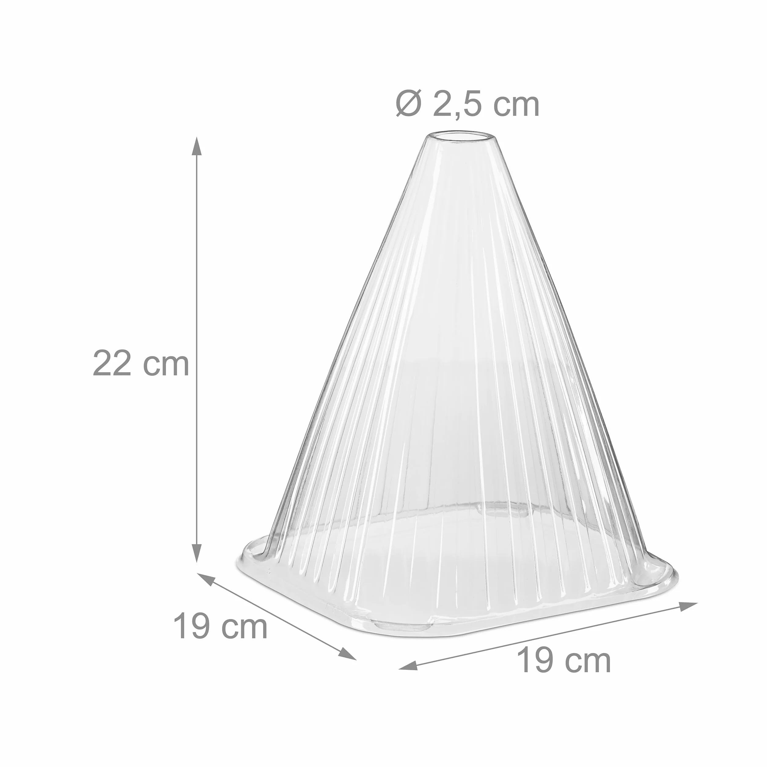 Relaxdays Cloches à Salade Lot de 10 Protection Contre Gel 22 x 19 x 19 cm Plastique Transparentes