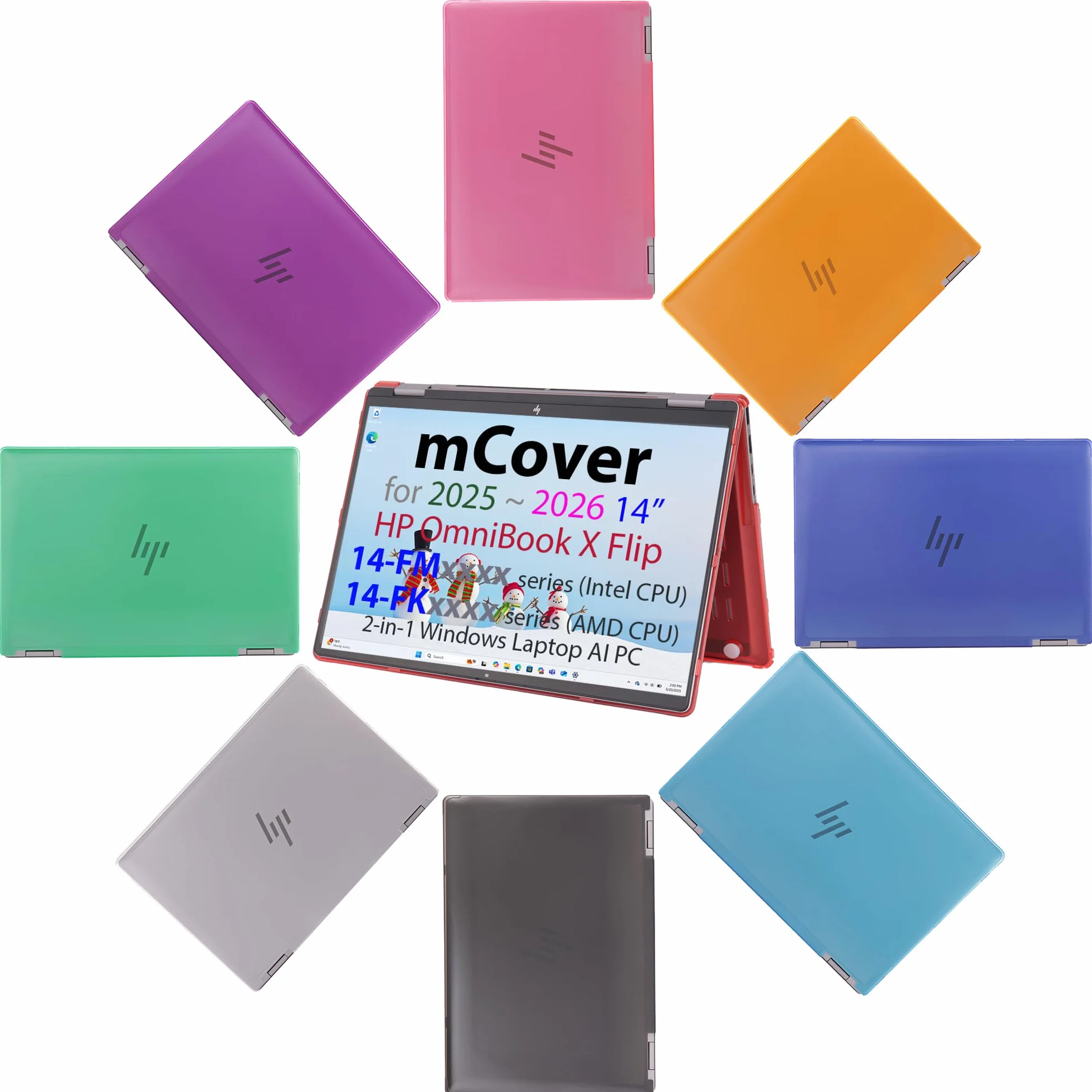 mCover Coque Rigide HP OmniBook X Flip 14-FMxxxx 14-FKxxxx 2 en 1 14" 2025+