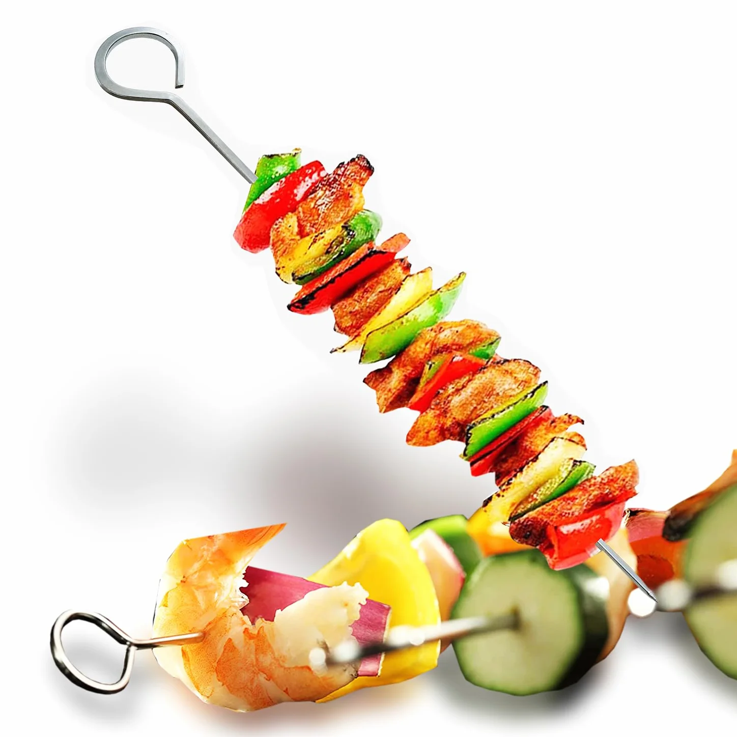 NewlineNY Kit de 9 outils de barbecue en acier inoxydable