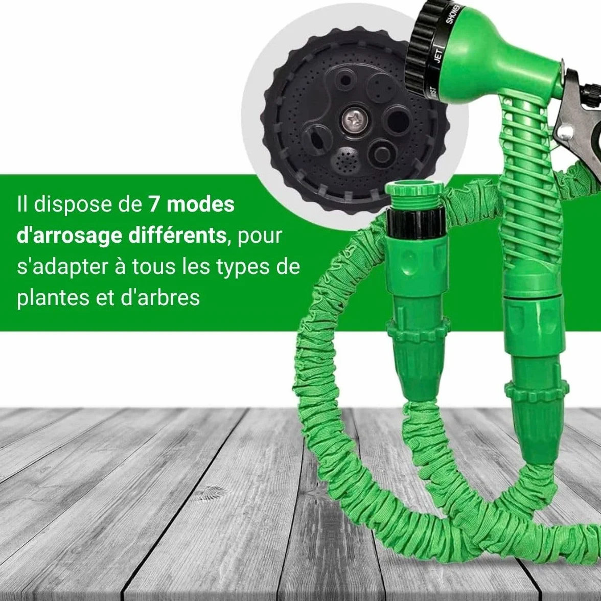 Tuyau Extensible à Pression d'Eau Xpansy C2607A 7,5 mètres Vert