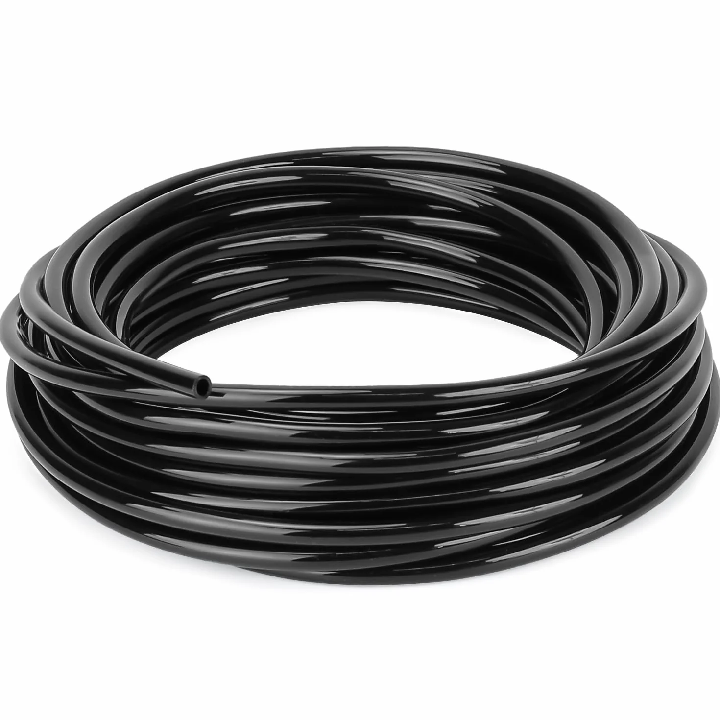 Paor Micro tube d'irrigation Noir 10 mètres I.D 4 mm OD 6 mm pour arrosage de jardinage