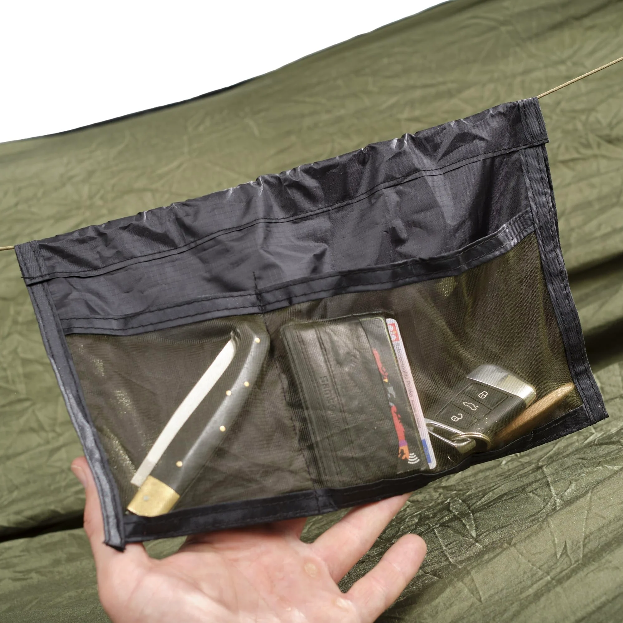 Hedera Hamac avec moustiquaire léger portable pour les excursions en montagne dans la forêt Montage facile Camping Plage Hamac extérieur 330 x 150 cm 300 kg Vert