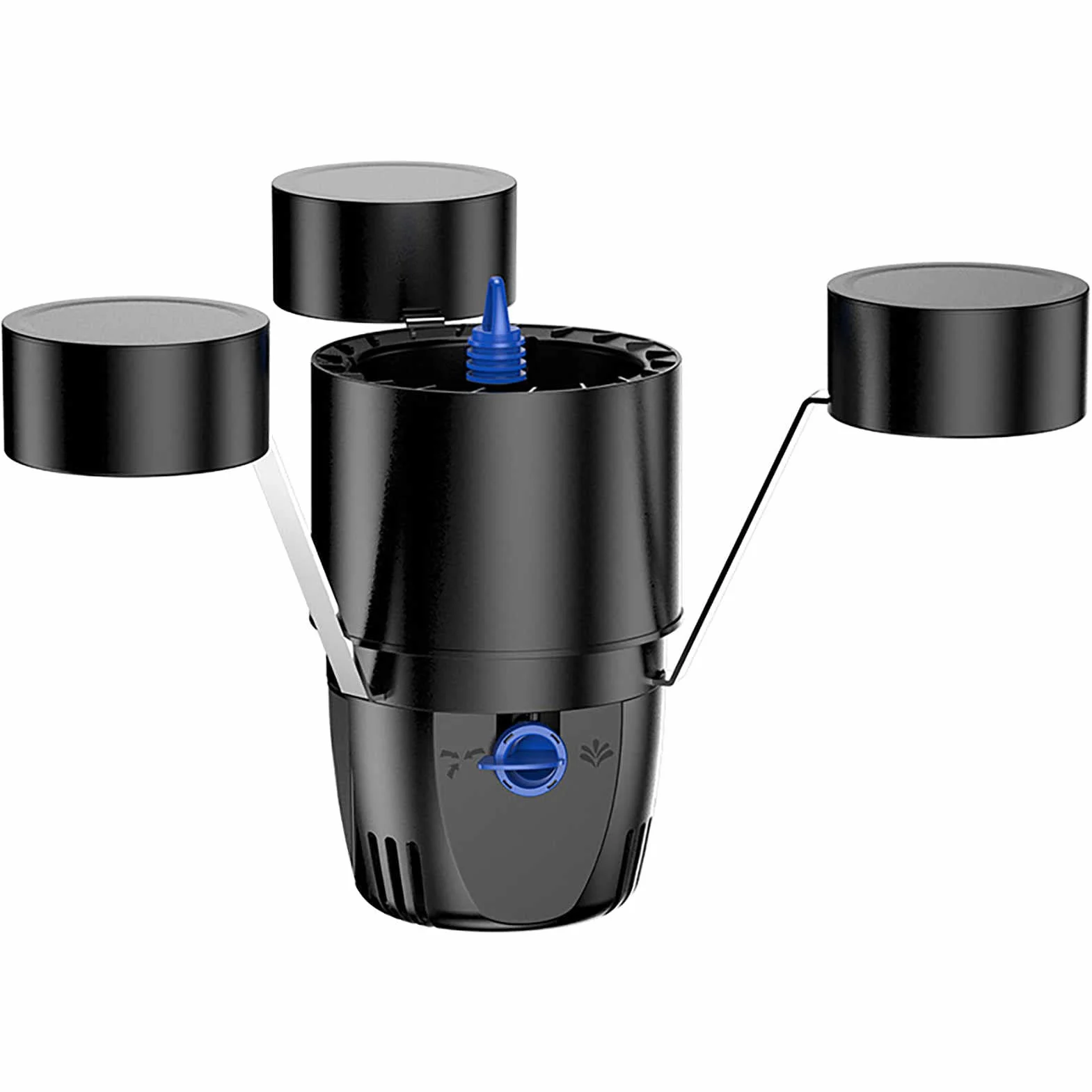 Écumoire flottante pour piscines et étangs – Collecteur multifonction efficace pour les feuilles mortes et les déchets, dispose de 3 modes de fontaine
