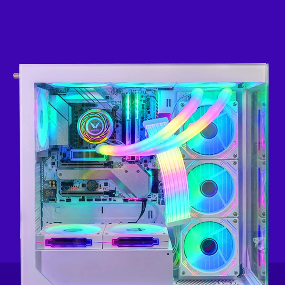 TZMRIT PC Cable RGB ARGB PSU Cable Cover Extension Kit for Motherboard GPU (24PIN BK)