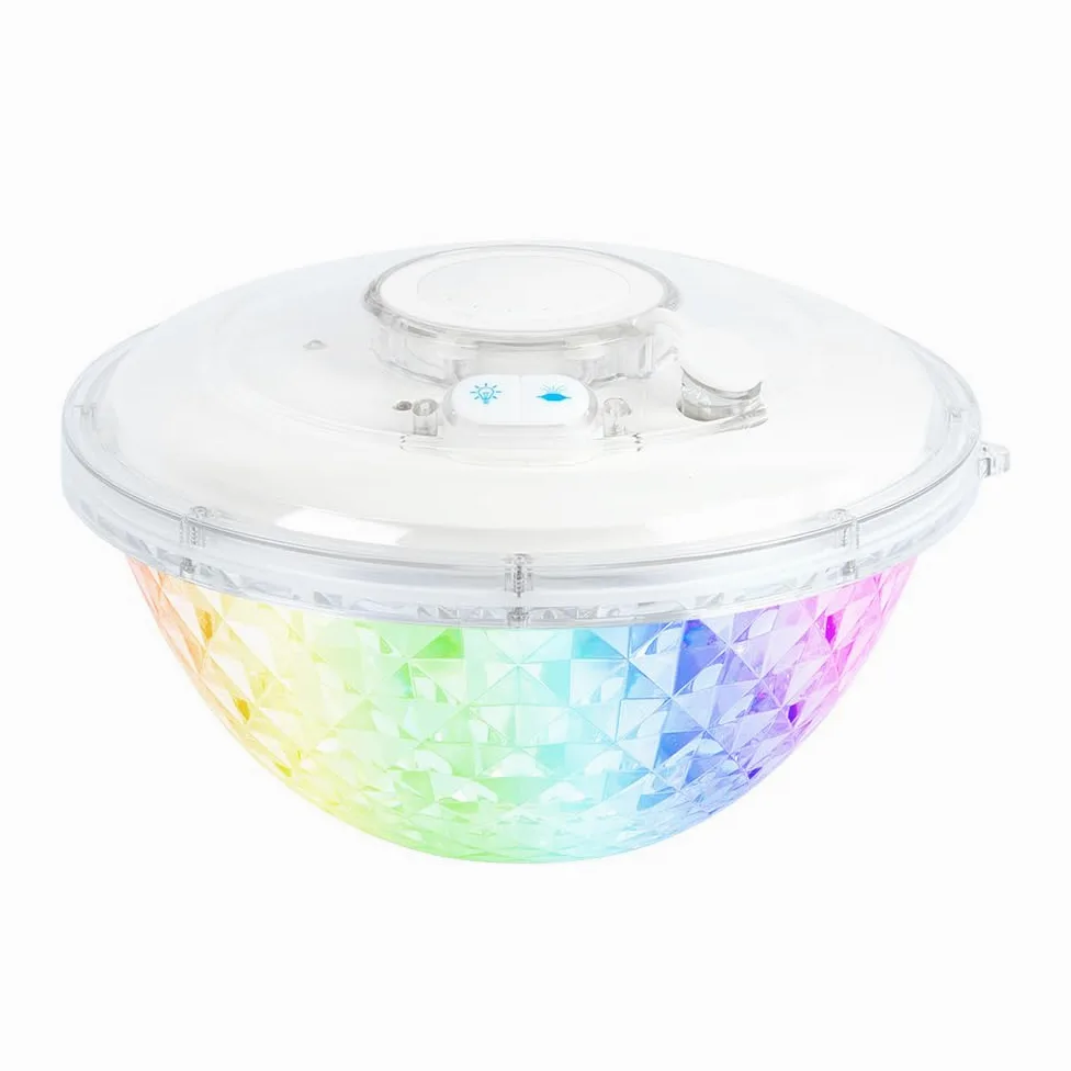 Fontaine Solaire LED Flottante pour Piscine et Jardin, Éclairage Multicolore, Jet Jusqu’à 110 cm, Étanche IP68, Batterie 4000 mAh