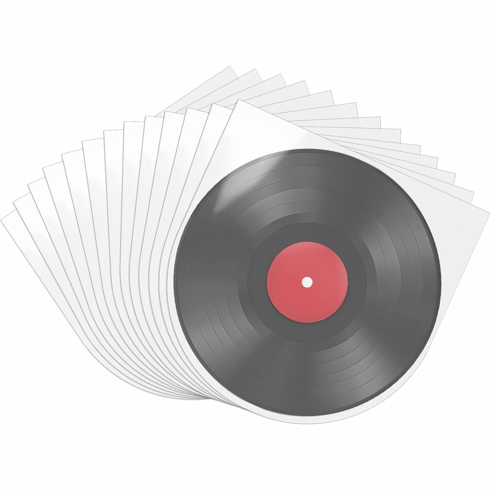 Lot de 50 Pochettes Vinyle 7 Pouces 45 Tours Transparentes Antistatiques Protection LP 18x18 cm