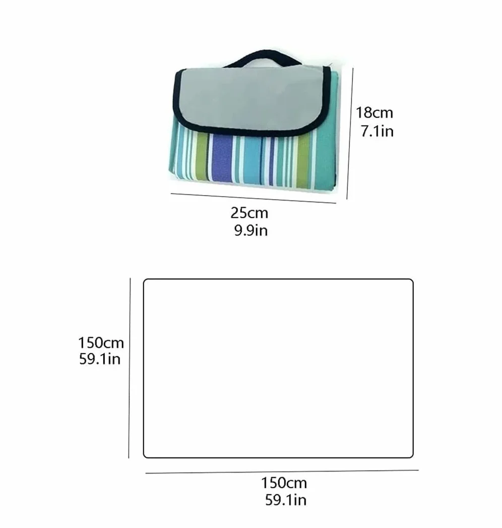 Nappe Pique Nique Couverture de Pique-Nique Tapis extérieur Portable for Le Voyage randonnée dans Parc for Camping en Famille sur l'herbe Extérieur Tapis(C)