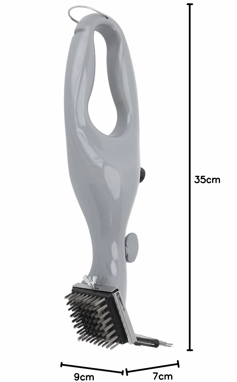 Brosse de Gril à Vapeur en Acier Inoxydable pour Barbecue en Fonte