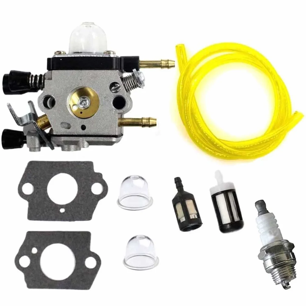 HURI Carburateur et Bougie d'allumage pour Stihl BG45 BG46 BG55 BG65 BG85 SH55 SH85 Souffleur Remplace Zama C1Q-S68G