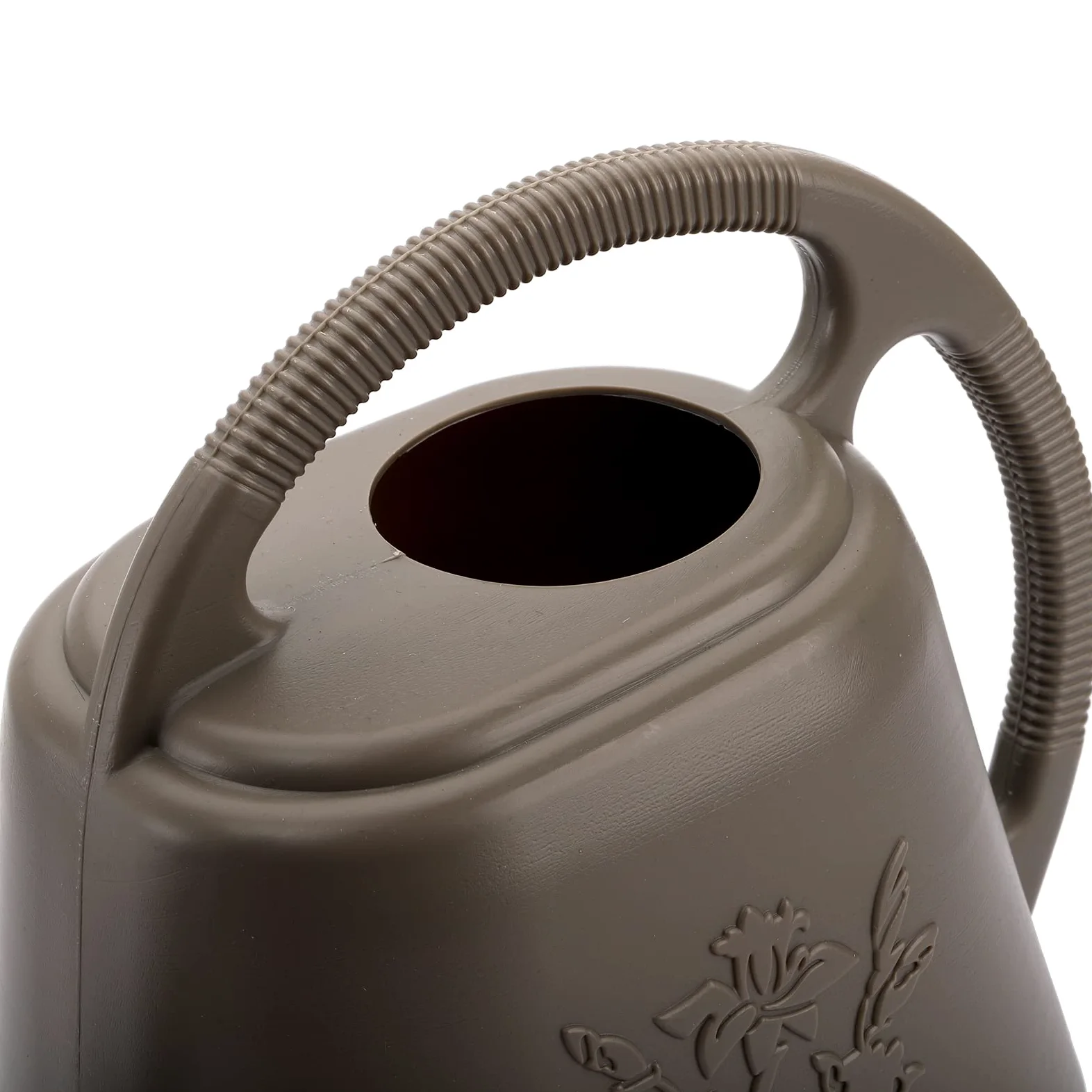 Fasmov Arrosoir en plastique de 3,8 l avec poignée confortable, arrosoir de jardin à long bec pour arroser les plantes, gris