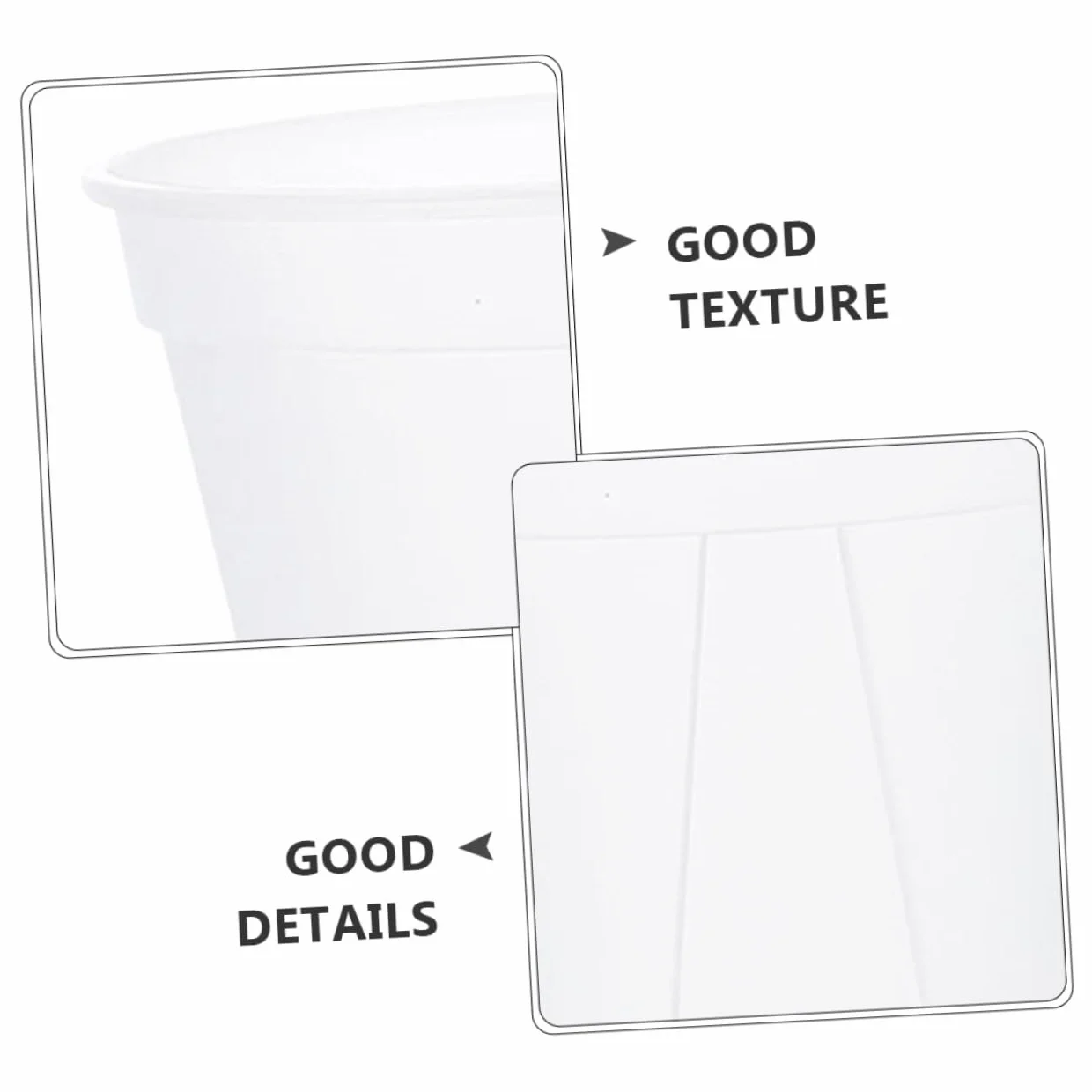 TOYANDONA Pots de Rempotage Transparents pour Orchidées Lot de 2 Plastique Robuste Diamètre 27 Cm
