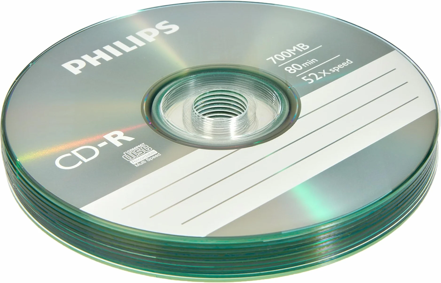 Philips CD-R High-Speed 700MB 80min 52x Cake Box 10