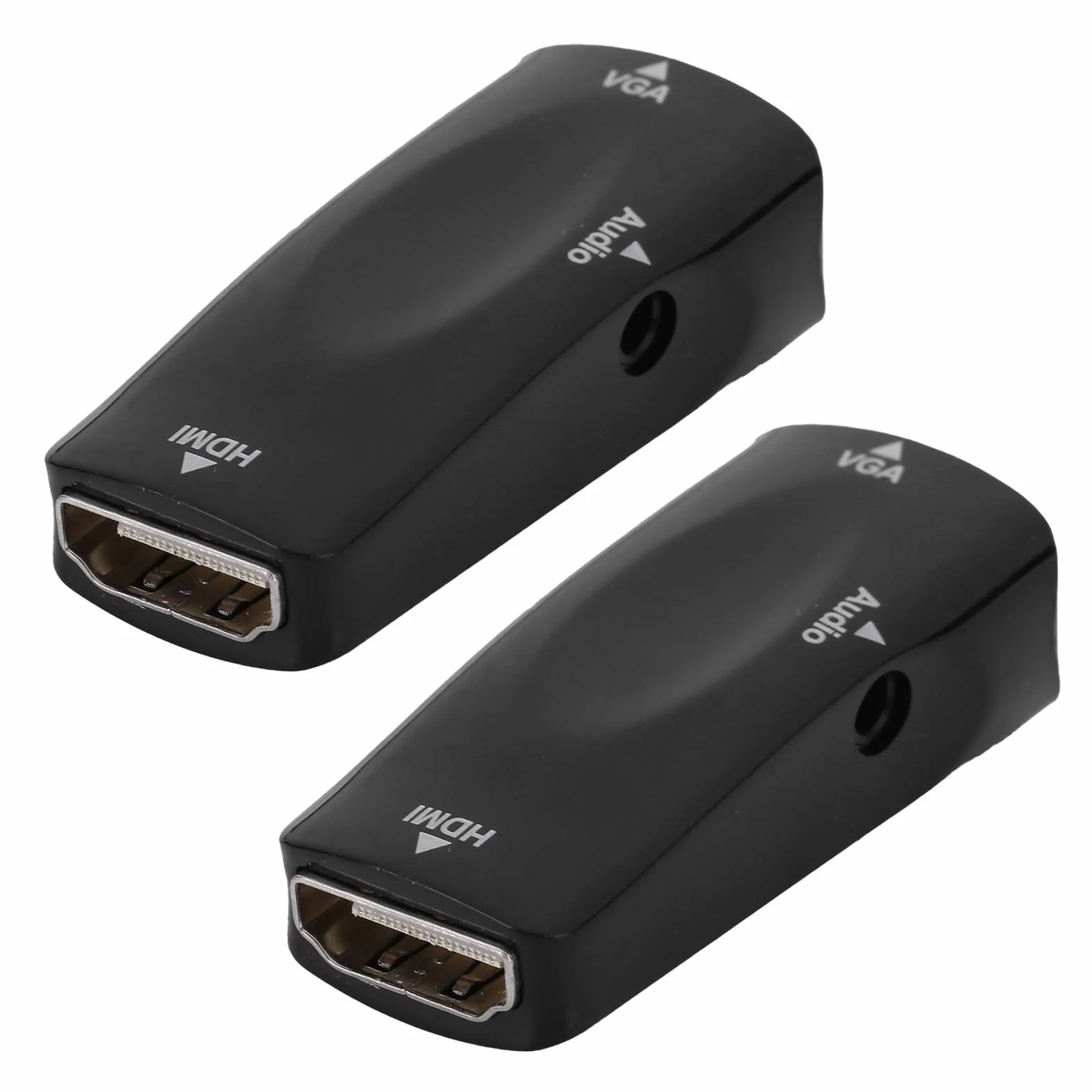 Goshyda Adaptateur HDMI Femelle vers VGA, Convertisseur Vidéo 1080P avec Câble Audio 3,5 mm