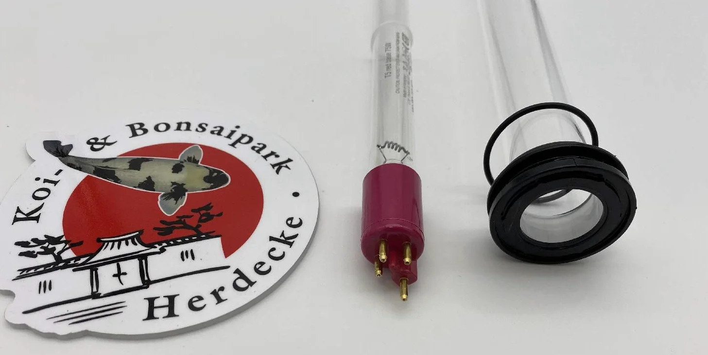 Pièces de rechange pour spot submersible UVC Aquaforte 75 W Verre quartz + lampe