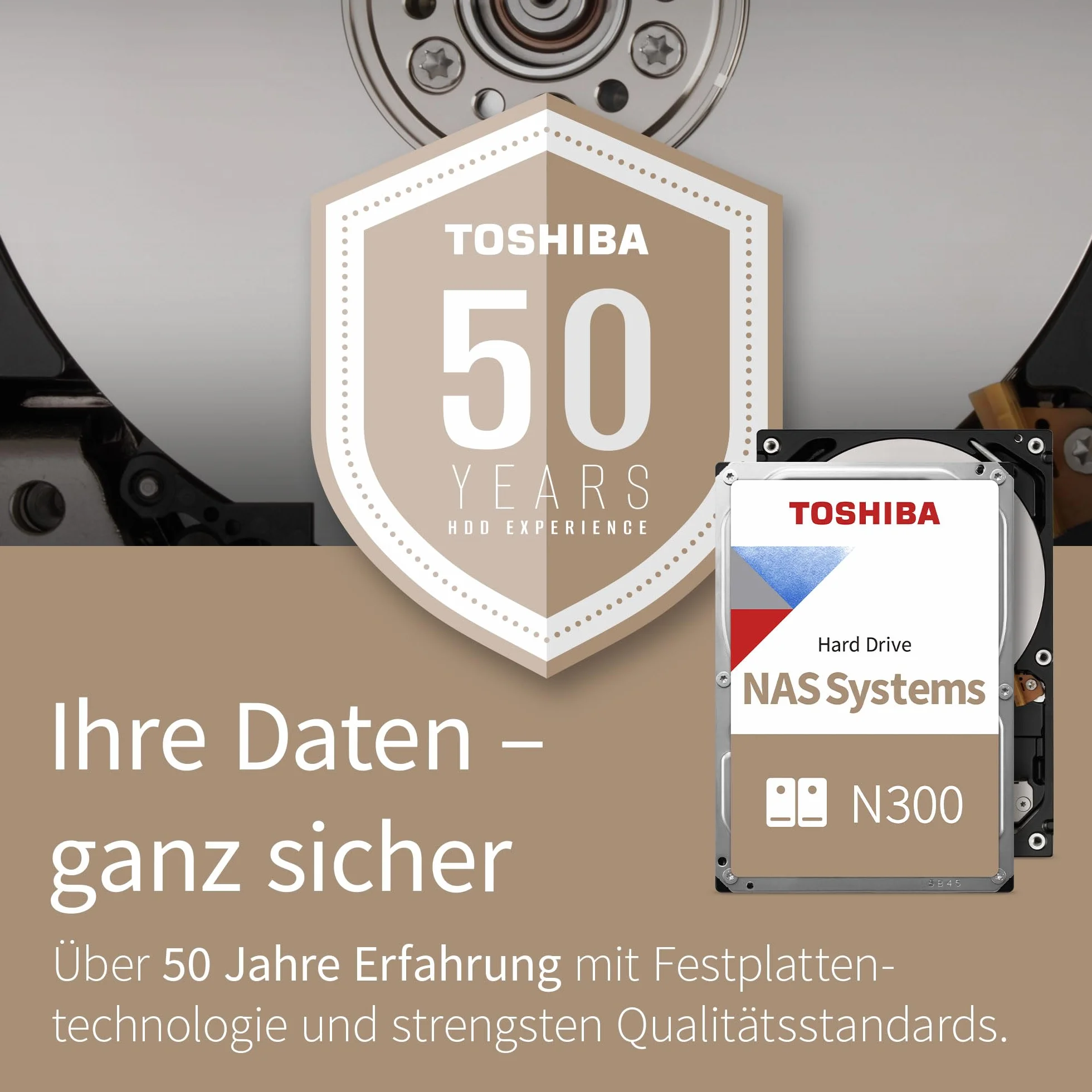 Toshiba 8.9cm 3.5" 4TB SATA3 NAS N300 7200RPM Interne en Vrac